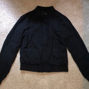 Banana Republic Black Bomber Jacket
